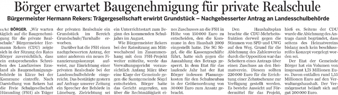 Antrag abgelehnt EZ 19.02.10