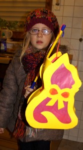 Laterne Martinssingen Toske Meiners besucht die Nachbarn