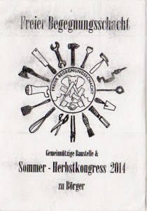 Freier Begegnungsschacht Infoblatt Flyer der Veranstaltung in Börger